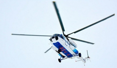 Ледоход на Оби 2021: С 16 мая Салехардом и Лабытнанги связал вертолет